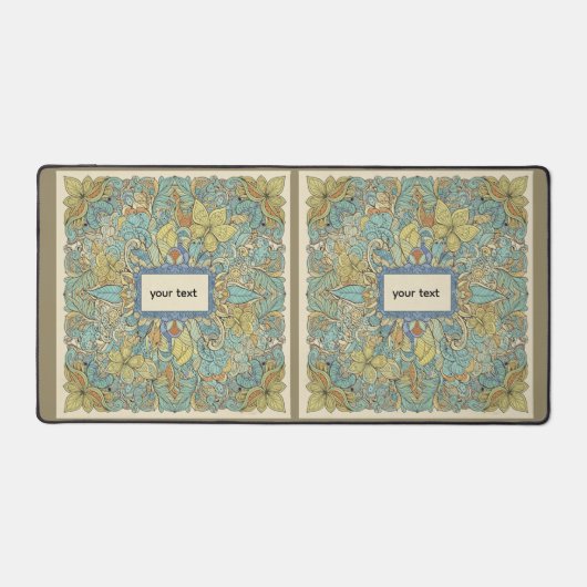 Large Customized Boho Mandala Desk Mat (Voorkant)