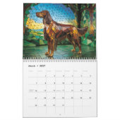Large Dog Glass Calendar Kalender (Mar 2027)