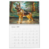 Large Dog Glass Calendar Kalender (Jan 2027)