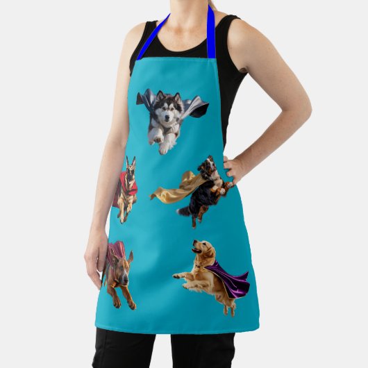 Large Dog Superhero Apron Schort (Insitu)