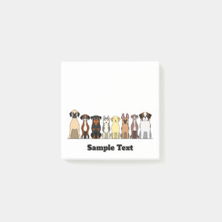 large dogs border postit post-it® notes