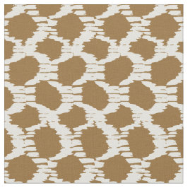 Large dots bold circles abstract geometric brown stof