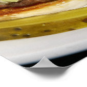 Large Double Half Pound Burger Fries and Cola Poster (Hoek)