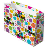 Large Eid Mubarak Gift Bag Groot Cadeauzakje (Achterkant Gekanteld)