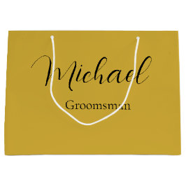 Large Elegant Wedding Gift Bag with Custom Text Groot Cadeauzakje