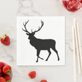 Large Elk Silhouette Paper Servet
