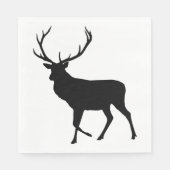 Large Elk Silhouette Paper Servet (Voorkant)