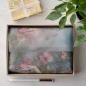 Large Fantasy Floral Angles Decoupage Paper Tissuepapier (Geschenk)