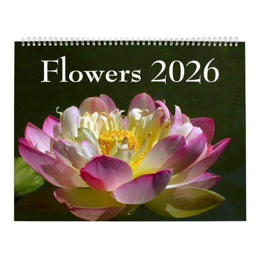 Large Flowers 2026 Calendar Kalender (Hoes)