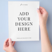 Large Flyer Printing 8.5x11" Business Flat Leaflet (Hand)