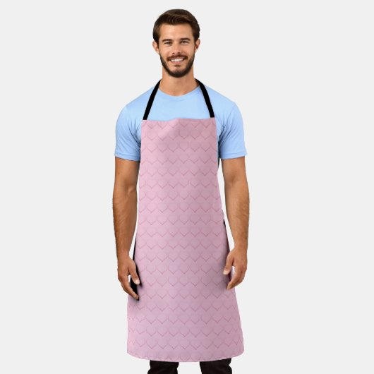 Large Hearts Apron Schort (Gedragen)