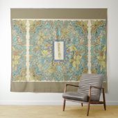 Large Intricate Floral Wall Tapestry Wandkleed (In Situ (horizontaal))