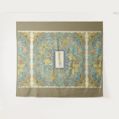 Large Intricate Floral Wall Tapestry Wandkleed (Voorkant (horizontaal))