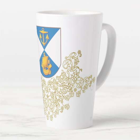 Large JFN Latte Mug Latte Mok (Rechterhoek)