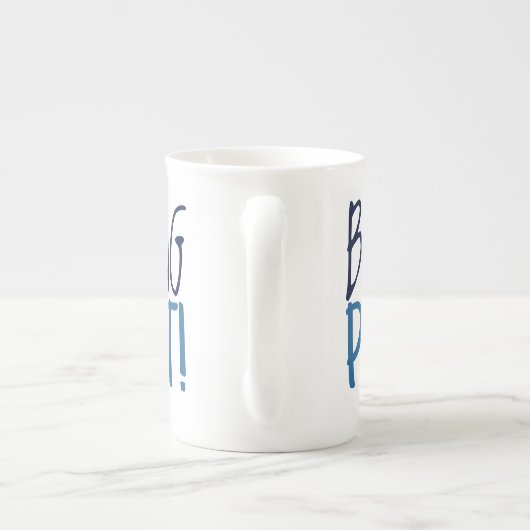 Large Latte Mug - Bing Pot! Porselein Kop (Achterkant)