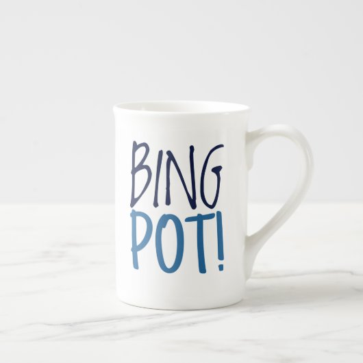 Large Latte Mug - Bing Pot! Porselein Kop (Rechts)