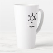 Large Latte Mug - Caffeine = Happiness Latte Mok (Rechterhoek)