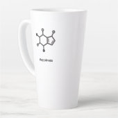 Large Latte Mug - Caffeine = Happiness Latte Mok (Linkerhoek)