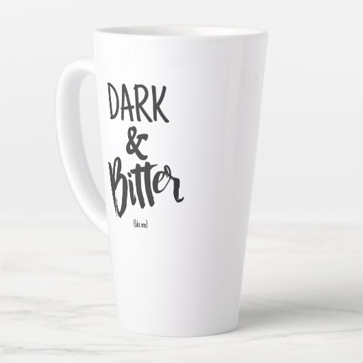 Large Latte Mug - Dark & Bitter Latte Mok (Linkerhoek)