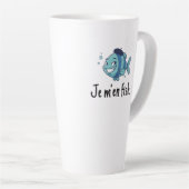 Large Latte Mug - Je m'en fish Mok (Rechterhoek)