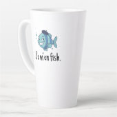 Large Latte Mug - Je m'en fish Mok (Linkerhoek)