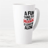 Large Latte Mug - Leave me Alone Mok (Rechterhoek)