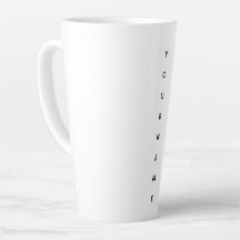 Large latte mug