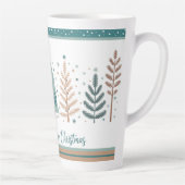 Large Latte Mug with Christmas Trees minimalist Mok (Rechts)