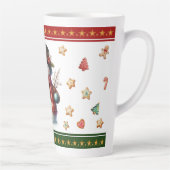 Large Latte Mug with Snowman and Christmas Cookies Latte Mok (Rechts)