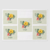 Large Logo Template Tissue Paper Tissuepapier (Voorkant)