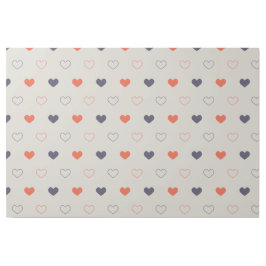 Large - Lovely hearts / orange cream dark