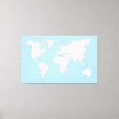 Large map of the world canvas afdruk (Voorkant)
