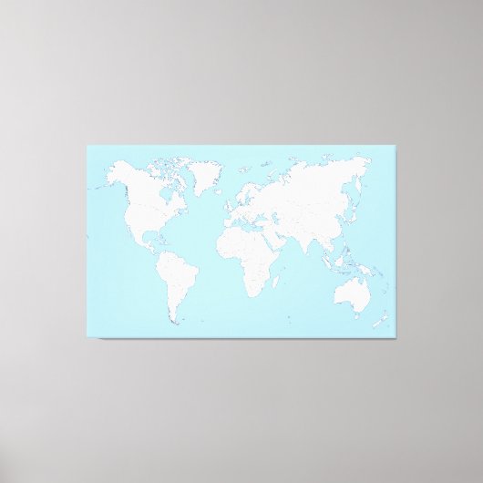 Large map of the world canvas afdruk (Voorkant)
