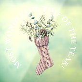 LARGE-meest fantastische tijd, kerststop Raamsticker (Vel 3)