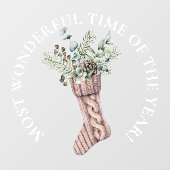 LARGE-meest fantastische tijd, kerststop Raamsticker (Vel)