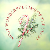 LARGE-meest fantastische tijd, snoeprietkerst Raamsticker (Vel 3)