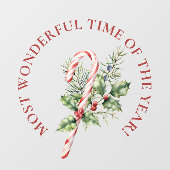 LARGE-meest fantastische tijd, snoeprietkerst Raamsticker (Vel)