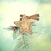 LARGE-meest fantastische tijd, Star-kerstkoekje Raamsticker (Vel 3)