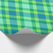 Large Modern Pset, Jade Green & Turquoise Cadeaupapier (Hoek)