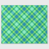 Large Modern Pset, Jade Green & Turquoise Cadeaupapier (Vlak)