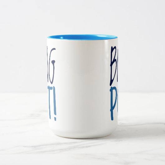 Large Mug - Bing Pot! Tweekleurige Koffiemok (Center)