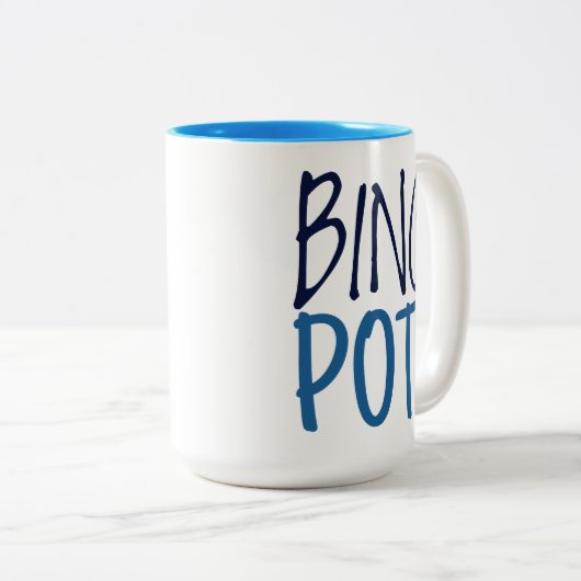 Large Mug - Bing Pot! Tweekleurige Koffiemok (Voorkant rechts)