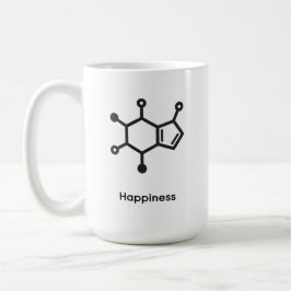 Large Mug - Caffeine = Happiness Koffiemok
