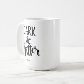Large Mug - Dark & Bitter Koffiemok (Voorkant links)