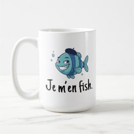 Large Mug - Je m'en fish Koffiemok