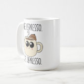 Large Mug - More Espresso. Less Depresso. Koffiemok (Voorkant links)