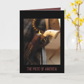 Large Notecard met pistol en holster Kaart (Gele Bloem)