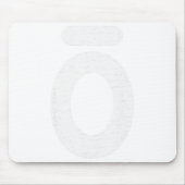 Large O Essential Oil White Words Muismat (Voorkant)