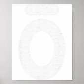 Large O Essential Oil White Words  Poster (Voorkant)