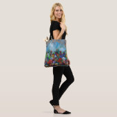 Large Pansy canvas tas (Op model)